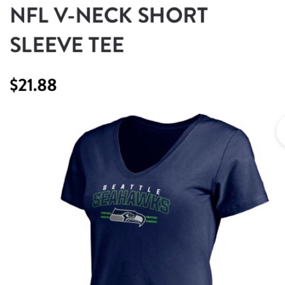 Seahawks V-Neck T-Shirt - Picture 11 of 11